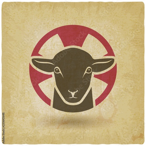 lamb of god vintage background