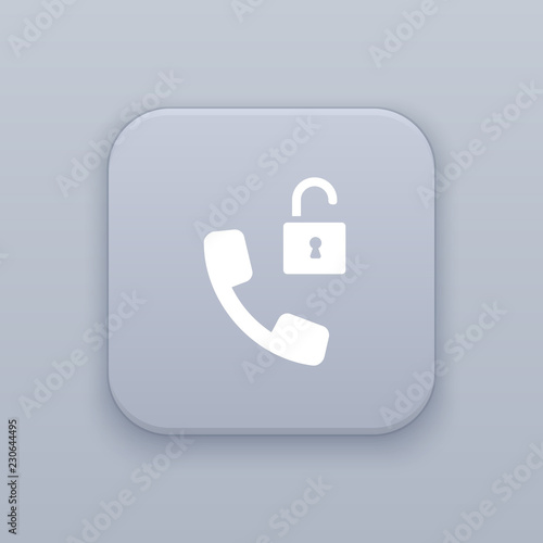 Unblock a contact button, best vector