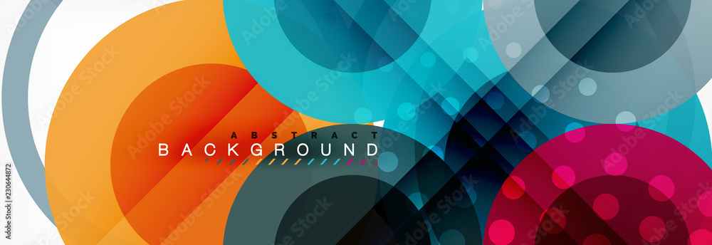 Obraz premium Circle composition abstract background