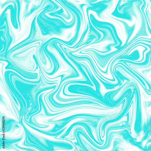 Vector mint liquid abstract background. Bright color of 2018 trendy design.