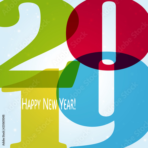 Happy New Year 2019 background