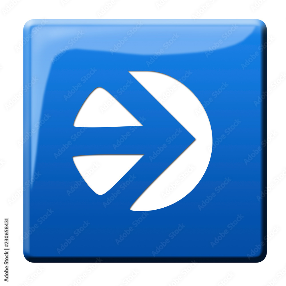 Rechter Pfeil - Richtung - Symbolbutton Rechter Pfeil - Richtung - Symbolbutton