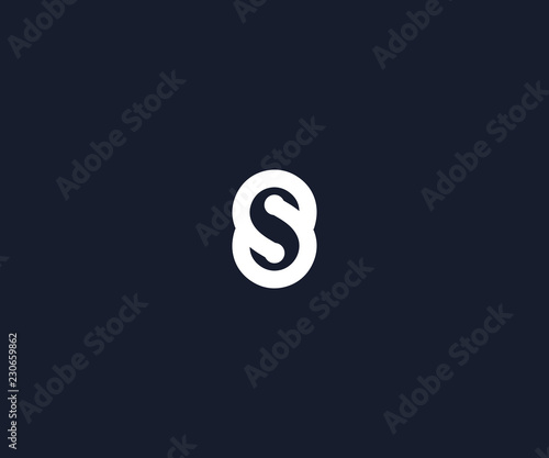 letter S logo design template
