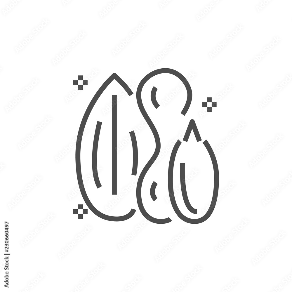 Simple allergy icon. Premium medicine symbol.Health vector illustrations. Line nuts sign. Simple allergy icon. Premium medicine symbol.Health vector illustrations. Line nuts sign.
