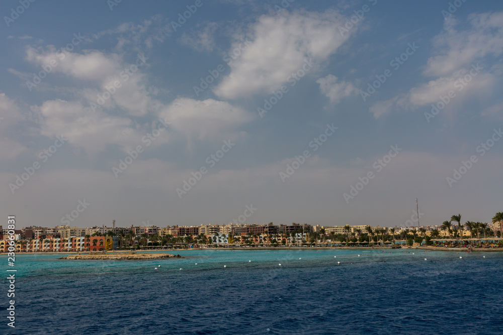 Red sea coast near Hurghada