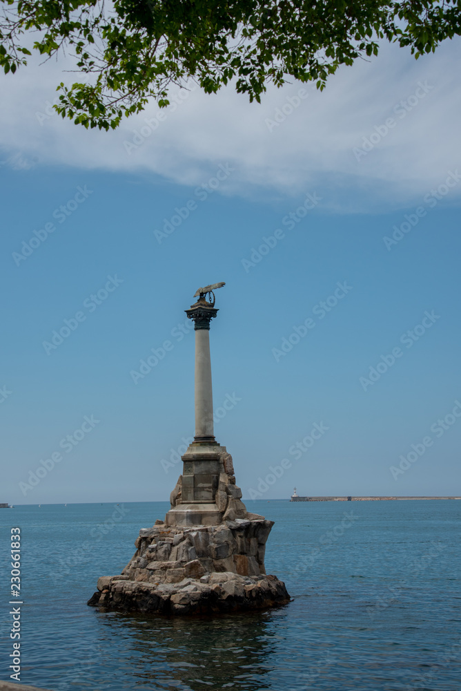 Monument in the sea