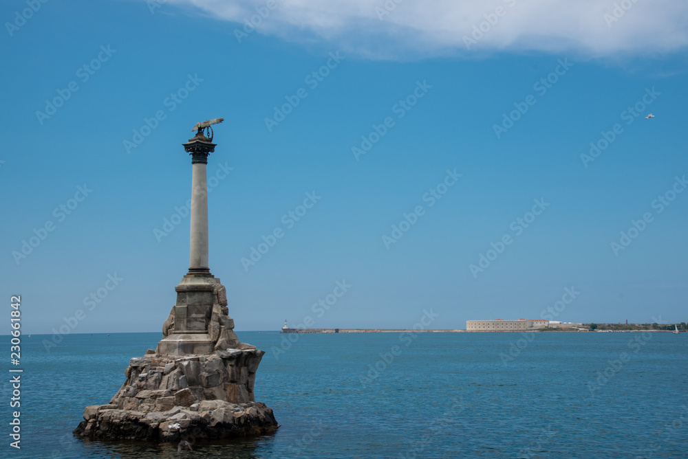Monument in the sea