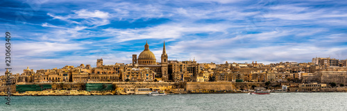 Panorama skyline Valletta Malta