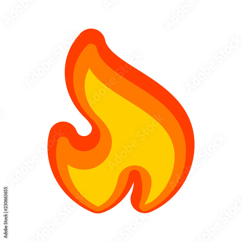 Wallpaper Mural Fire flames, red yellow art new icon Torontodigital.ca