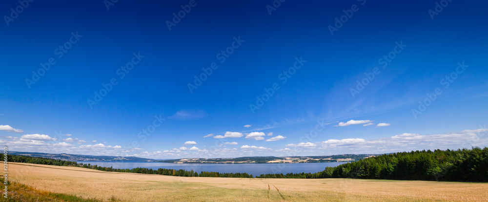 Fototapeta premium Lake Mjosa panorama Oppland Norway