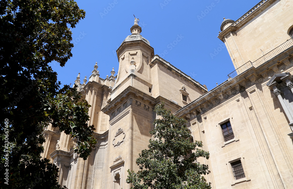 Granada Cathedral (Cathedral of the Incarnation) in gothic and spanish renaissance style, Andalucia, Spain