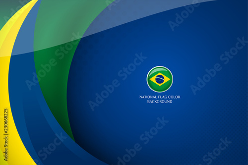 Brazil flag Background concept for Independence, National Day and other events, Vector illustration