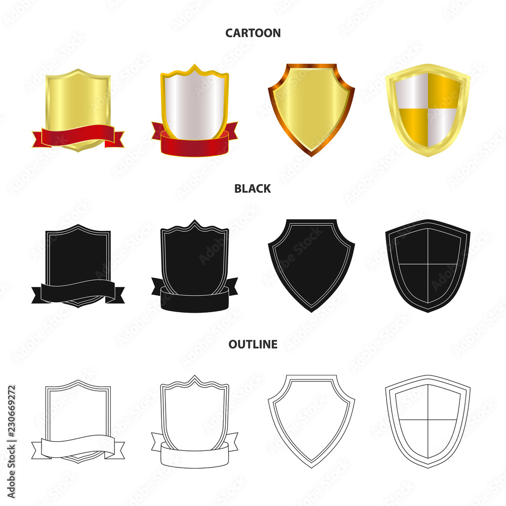 Vector design of emblem and badge logo. Collection of emblem and sticker stock symbol for web. Vector design of emblem and badge logo. Collection of emblem and sticker stock symbol for web.