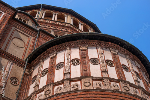 Fragment of the Church of St. Mary Grace -Chiesa di Santa Maria delle Grazie-. The church was built in 1497. A popular tourist attraction