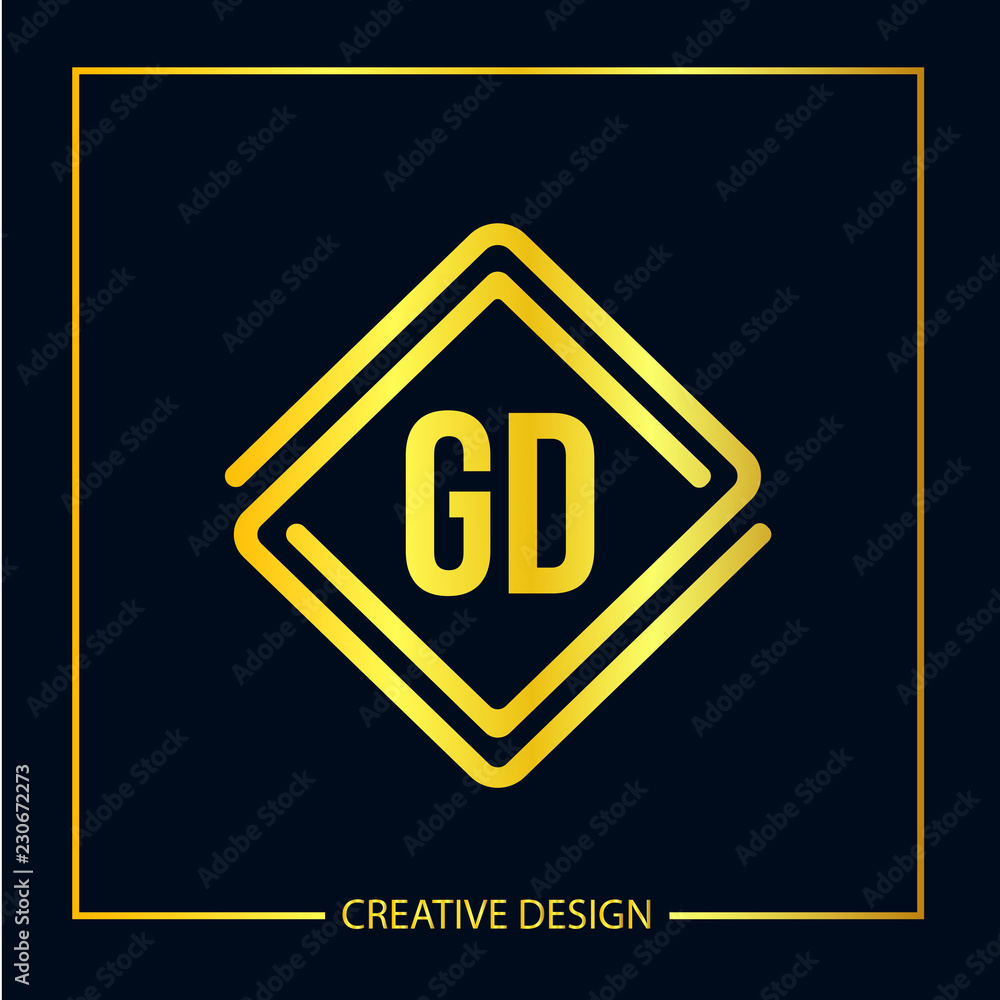Initial Letter GD Logo Template Design Initial Letter GD Logo Template Design