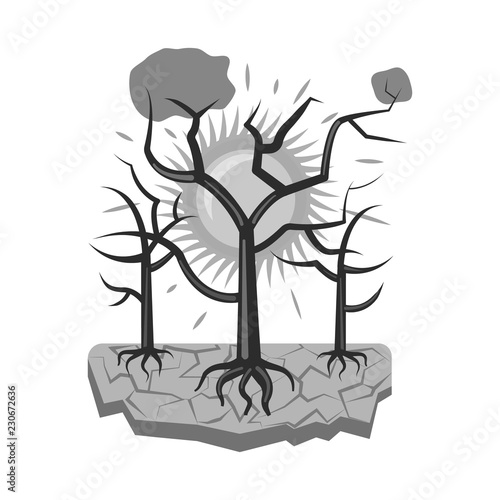 Vector design of natural and disaster symbol. Collection of natural and risk stock symbol for web.