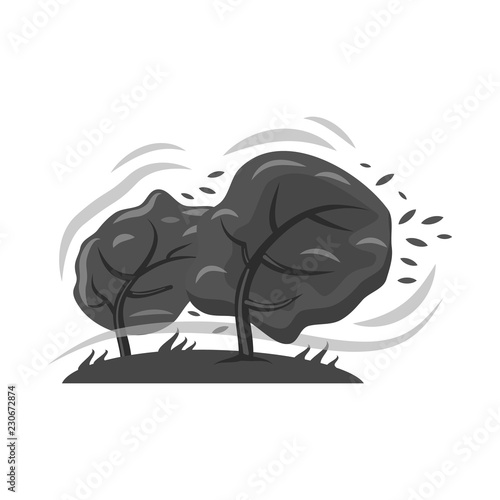 Isolated object of natural and disaster icon. Set of natural and risk stock vector illustration.