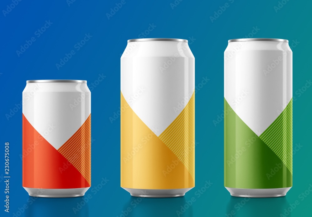 アルミニウム缶のモックアップ Stock テンプレート Adobe Stock