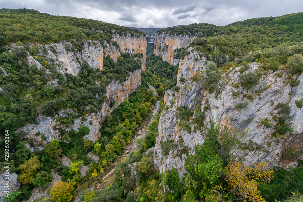 Foz of Arbayun, natural reserve in Navarre, Spain Foz of Arbayun, natural reserve in Navarre, Spain