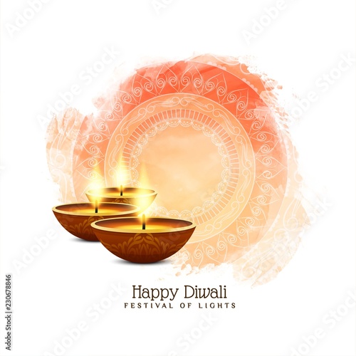 Abstract Happy Diwali beautiful background