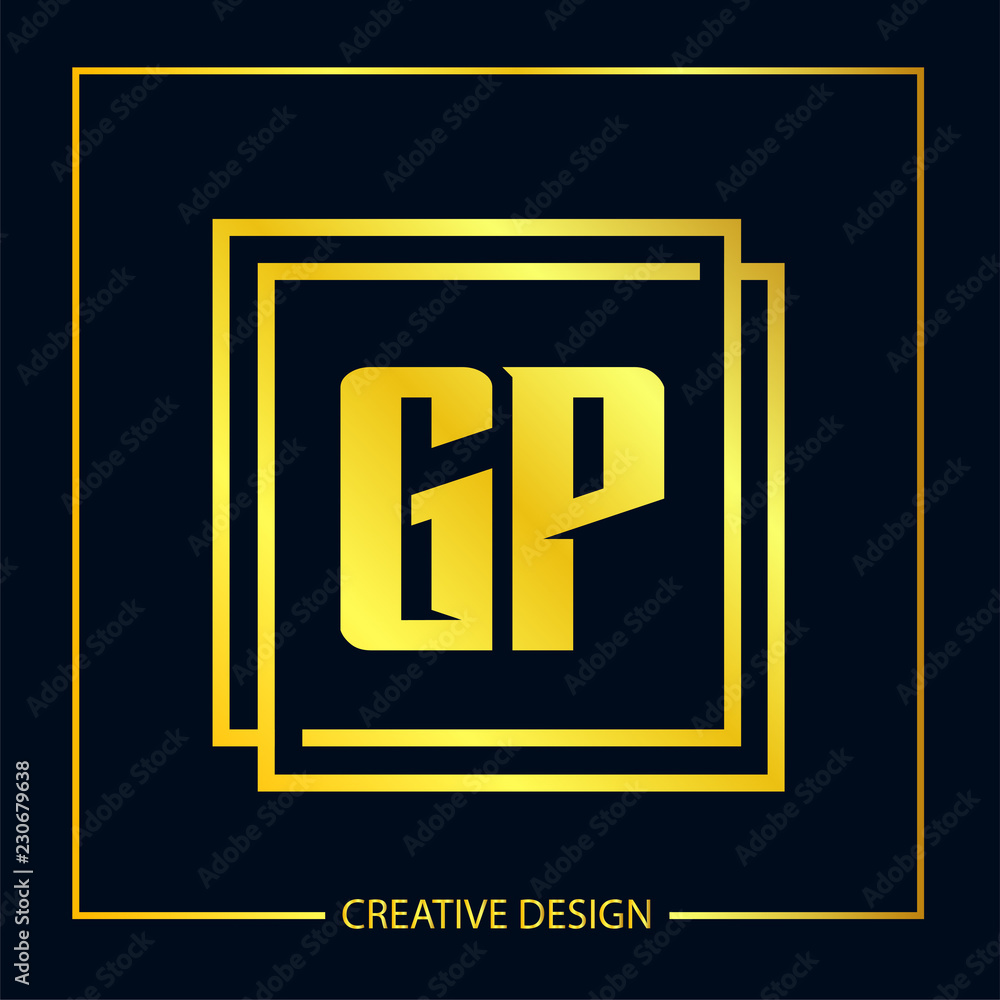 Initial Letter GP Logo Template Design Initial Letter GP Logo Template Design
