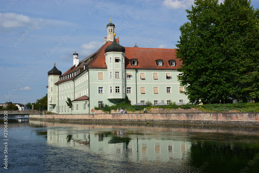 View in the city of LANDSHUT, Bavaria, region Franconia, Germany
