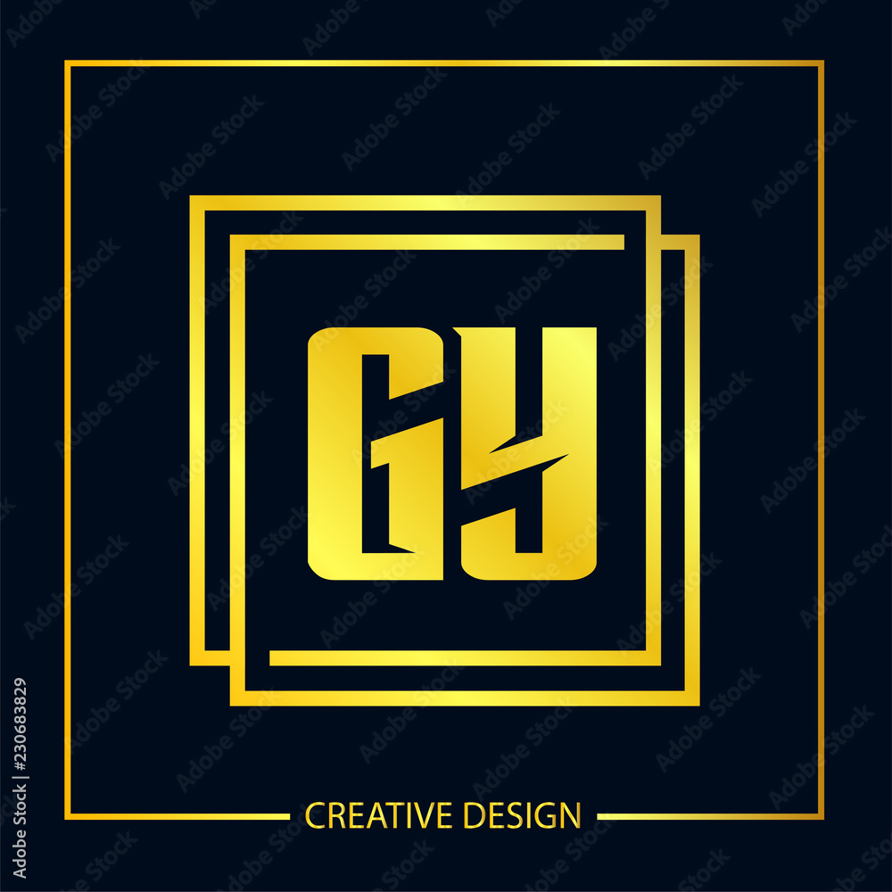 Initial Letter GY Logo Template Design Initial Letter GY Logo Template Design