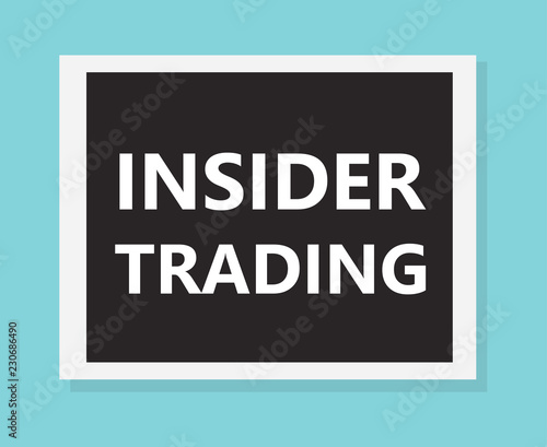 Insider trading concept- vector illustration