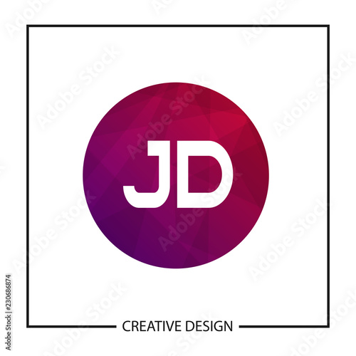 Initial Letter JD Logo Template Design