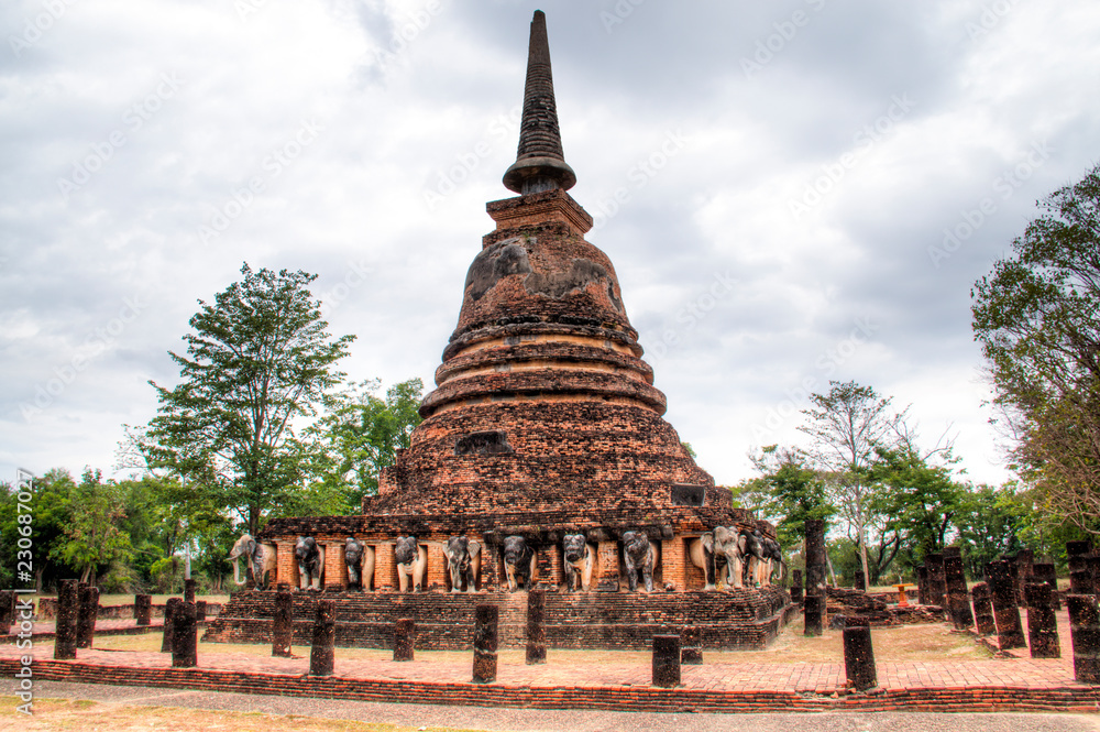 Sukhothai Historical Park is one of the most famous tourist sites in central Thailand
