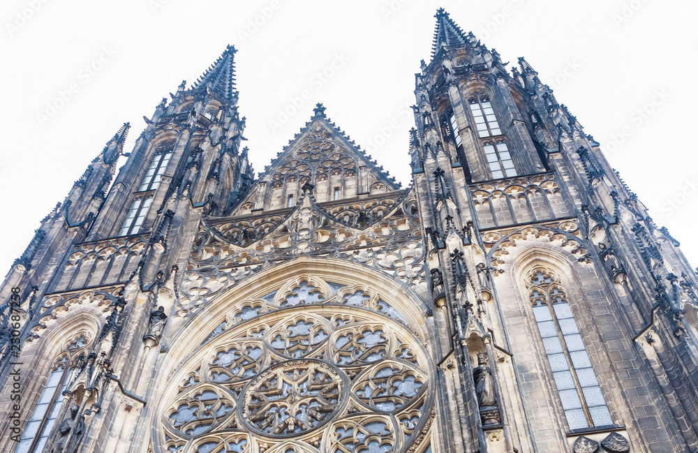 Exterior view of St. Vitus Cathedral, Prague, Czech Republic