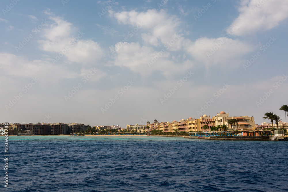 Red sea coast near Hurghada