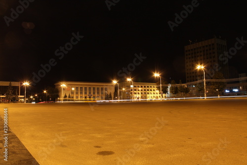 Photography night view of moscow russia