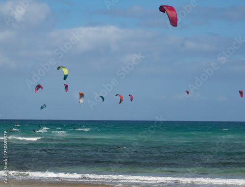 Corralejo dunes beach, Biosphere Reserve. Fuerteventura, Canary Island.