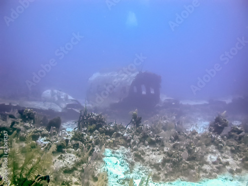 Wreck underwater South Cacios