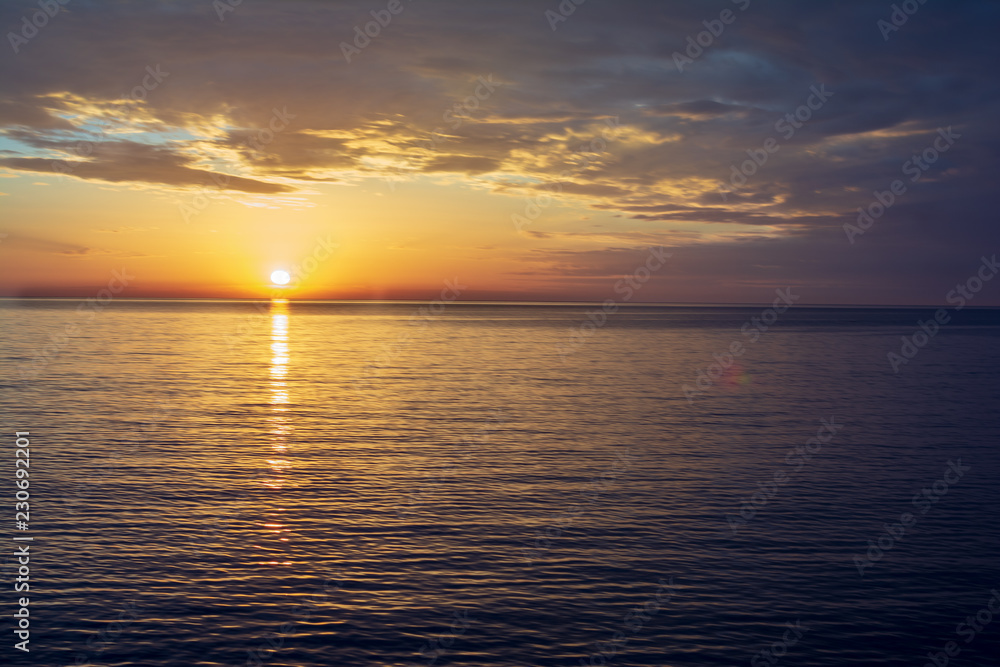 Fototapeta premium sunset over the sea
