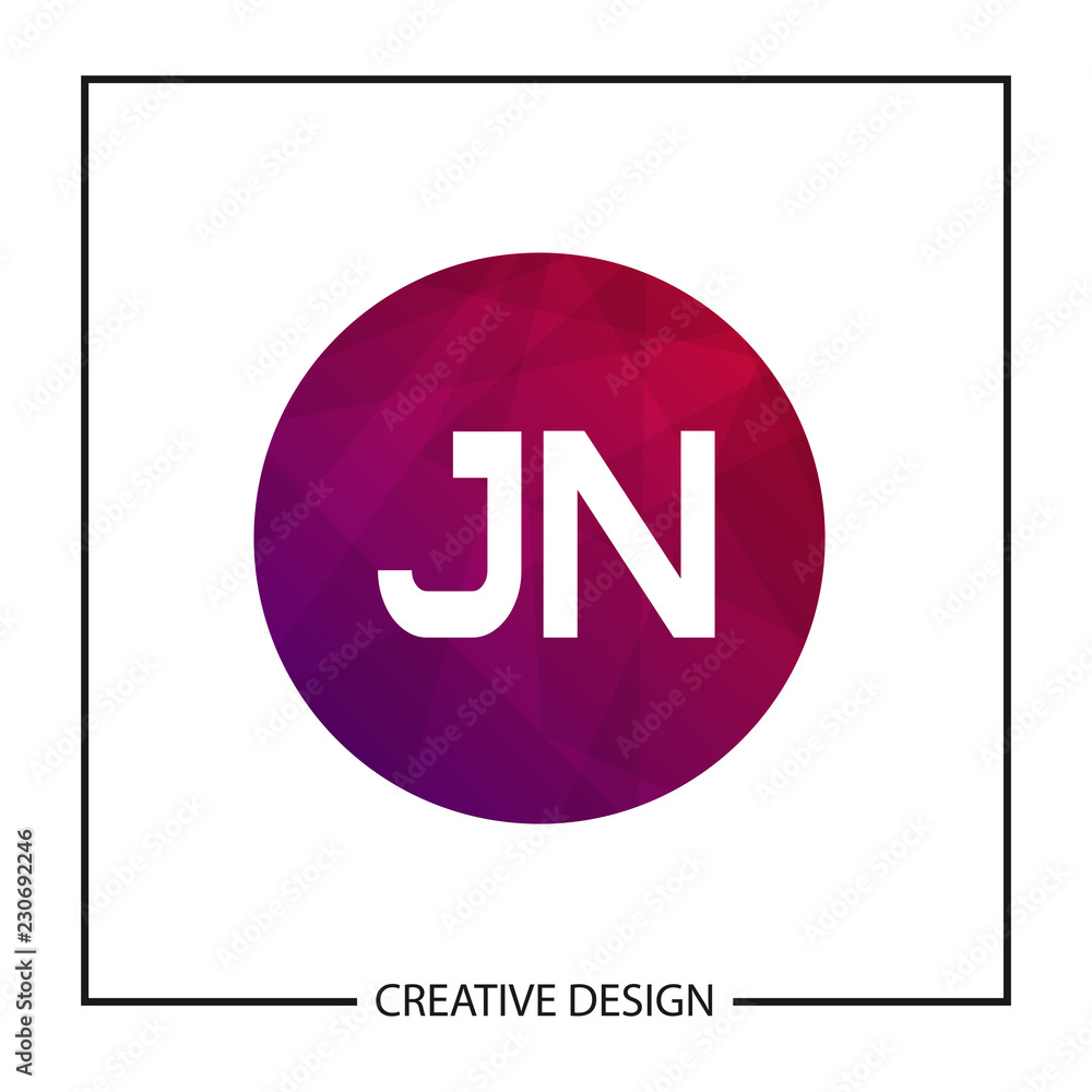 Initial Letter JN Logo Template Design Initial Letter JN Logo Template Design