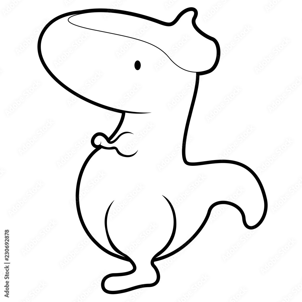 Isolated cute dinosaur cartoon character. Vector illustration design Isolated cute dinosaur cartoon character. Vector illustration design