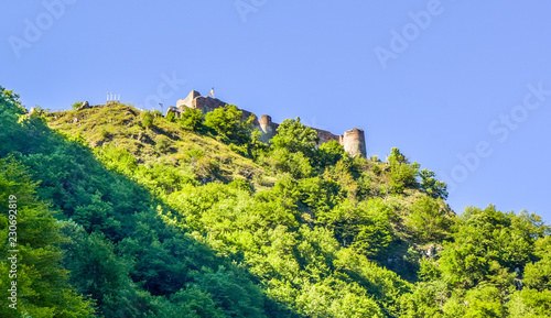 Obraz na płótnie The Poenari Fortress.