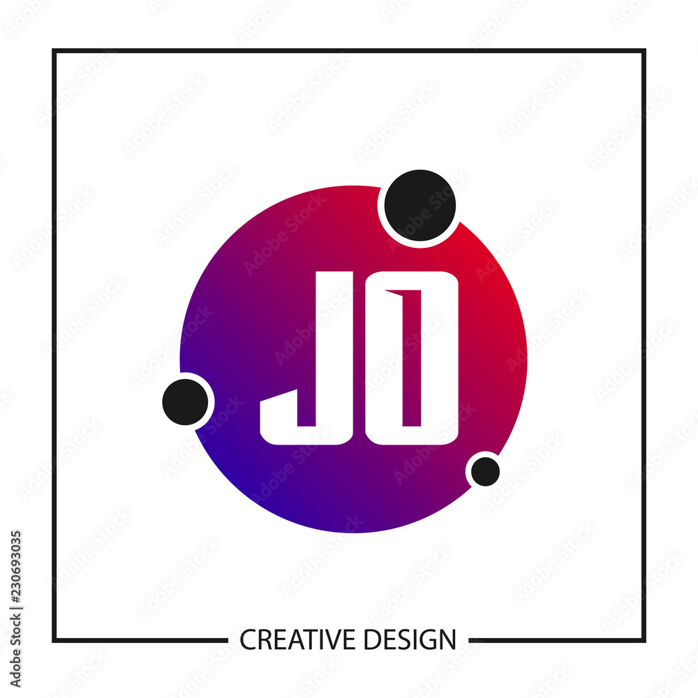 Initial Letter JO Logo Template Design Initial Letter JO Logo Template Design