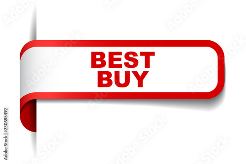 red vector banner best buy