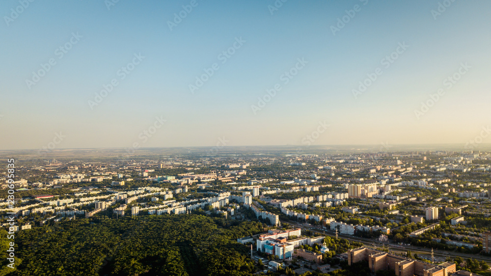 Aerial urban view