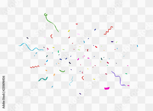 Colorful bright confetti