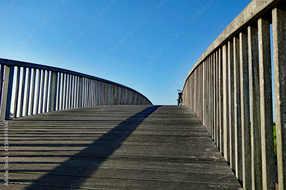 Holzbrücke auf Langeoog