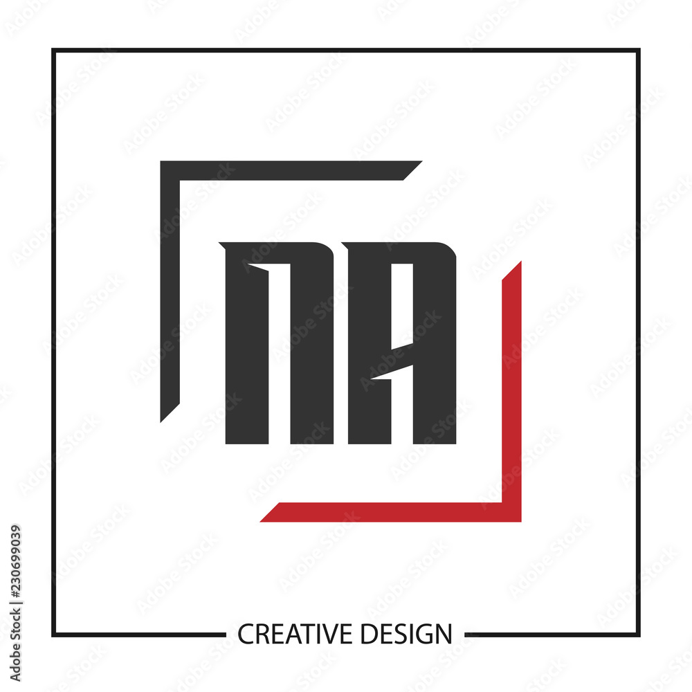Initial Letter NA Logo Template Design Initial Letter NA Logo Template Design