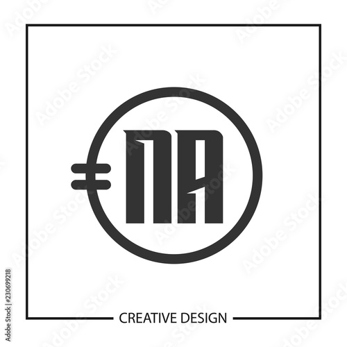 Initial Letter NA Logo Template Design