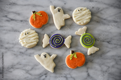 Halloween themed cookies