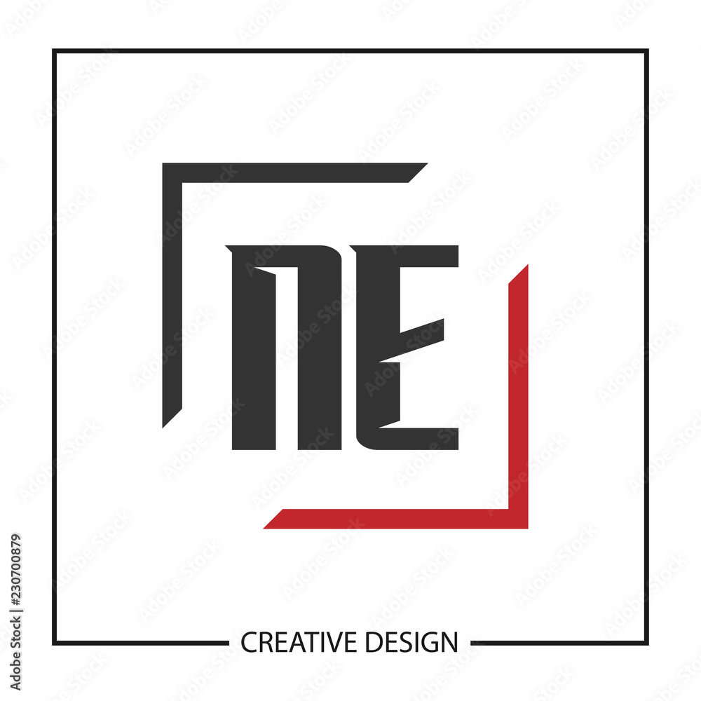 Initial Letter NE Logo Template Design Initial Letter NE Logo Template Design