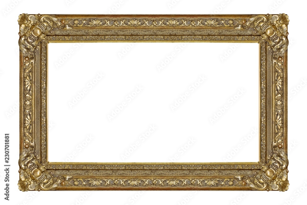 Golden frame for paintings, mirrors or photo Golden frame for paintings, mirrors or photo