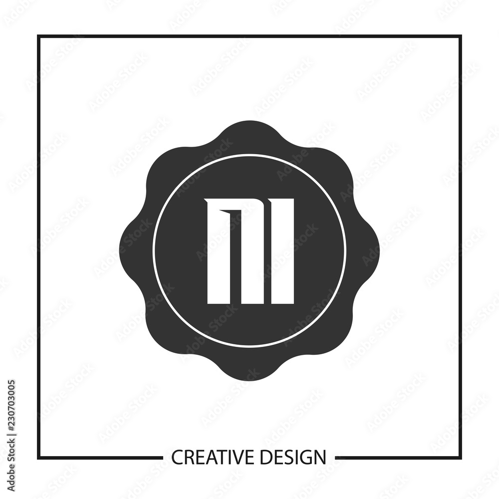 Initial Letter NI Logo Template Design Initial Letter NI Logo Template Design